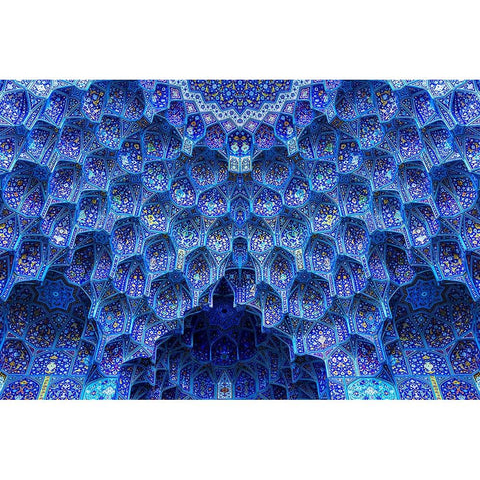 The miracle of architecture Gold Ornate Wood Framed Art Print with Double Matting by Mohammad Hossein, Hamid