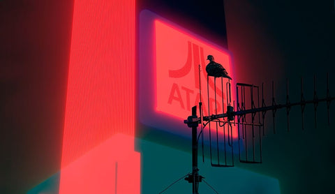 Big brother is watching you White Modern Wood Framed Art Print with Double Matting by Boaretto, Davide