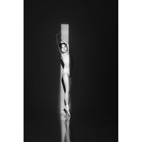 Facing The Light Black Modern Wood Framed Art Print by Yang, Yingchen