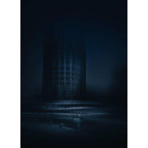 Black Light White Modern Wood Framed Art Print by Baidongyun