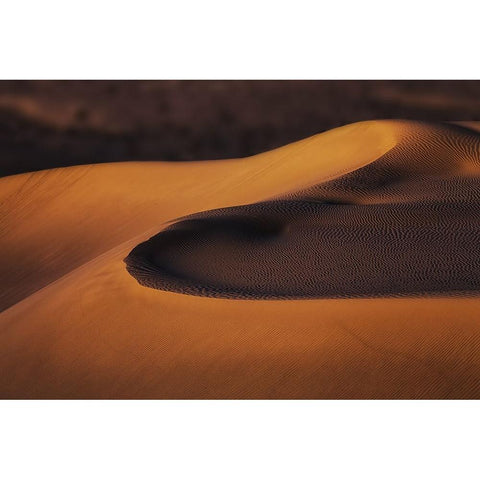 Sand Dunes (2) Black Modern Wood Framed Art Print by Qiu, Jenny