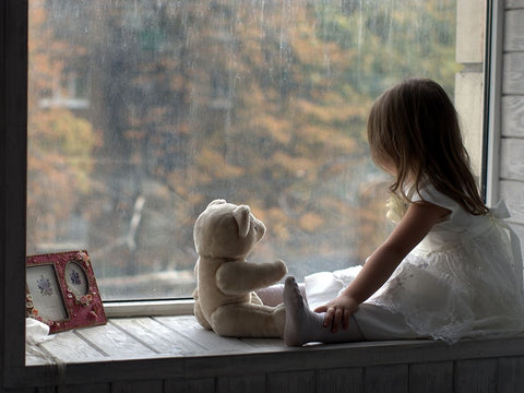 Autumn White Modern Wood Framed Art Print with Double Matting by Valentyn, Kolesnyk