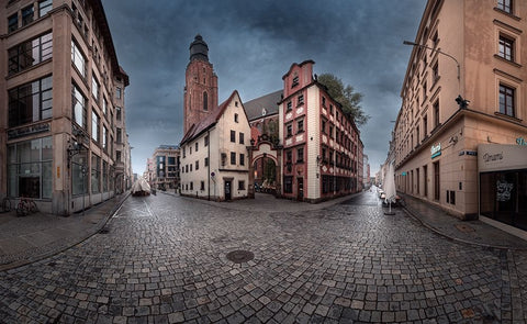 After Rain Black Ornate Wood Framed Art Print with Double Matting by Derangowski, Lukasz