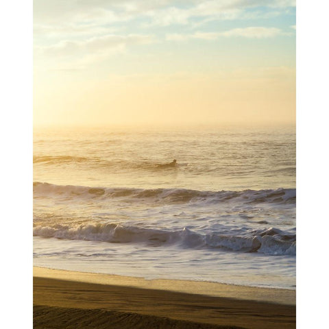 Fortune and misfortune alternate in waves Black Modern Wood Framed Art Print with Double Matting by Matsumura, Naoki
