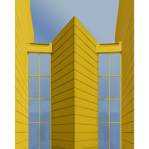 Symmetries Black Modern Wood Framed Art Print by Domont, Jois