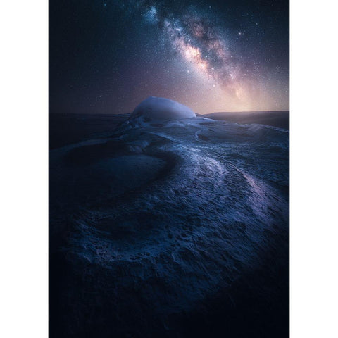 Orbital Black Modern Wood Framed Art Print by George, David