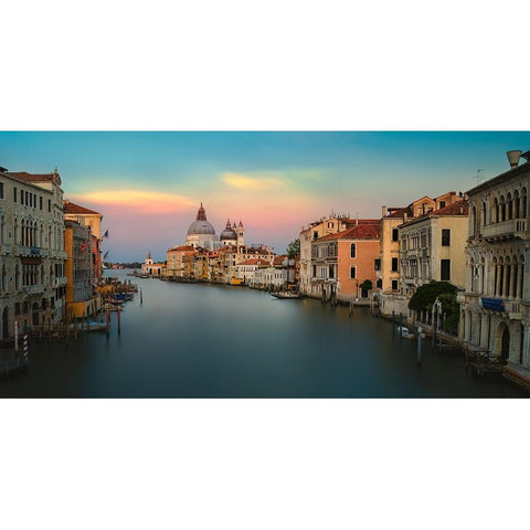 Ah-ItS Venice! White Modern Wood Framed Art Print by Pessotto, Tommaso