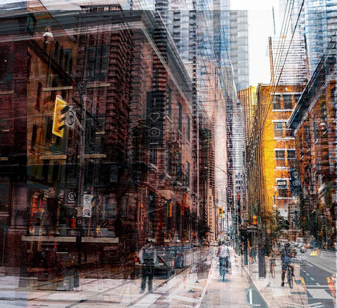 Toronto Black Ornate Wood Framed Art Print with Double Matting by Chiriaco, Carmine