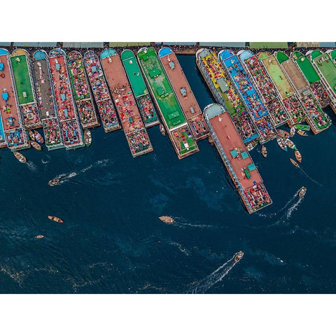 Untitled White Modern Wood Framed Art Print by Alam Khan, Rakibul