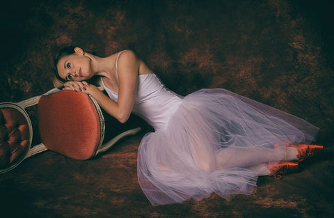 Sensuality White Modern Wood Framed Art Print with Double Matting by Loipeldinger, Fritz