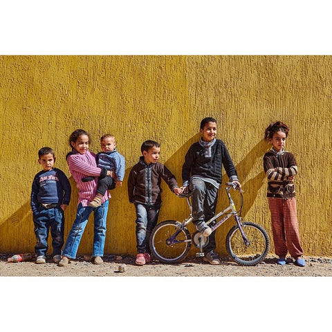 Class Photo Black Modern Wood Framed Art Print by Hershkovitz, Avital