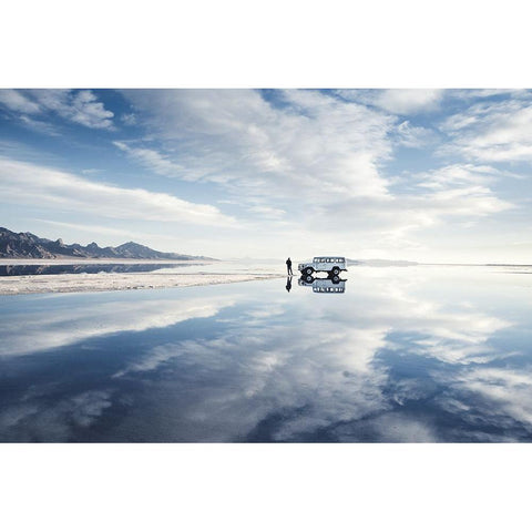 Bonneville Black Modern Wood Framed Art Print by Ziomek, Witold