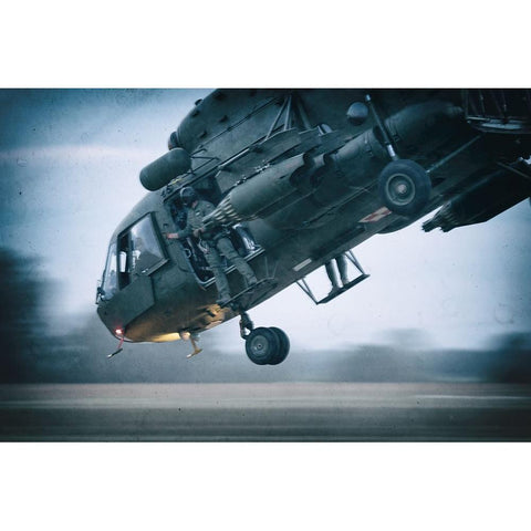 Low Ride Black Modern Wood Framed Art Print with Double Matting by Wrobel, Piotr