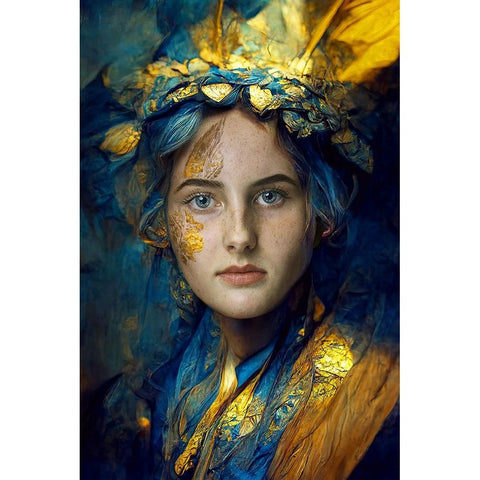 Bluemagic Black Modern Wood Framed Art Print with Double Matting by Egger, Marcel