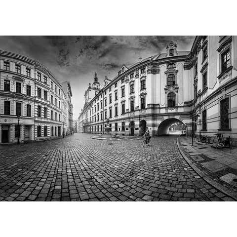 Plac Uniwersytecki Gold Ornate Wood Framed Art Print with Double Matting by Derangowski, Lukasz