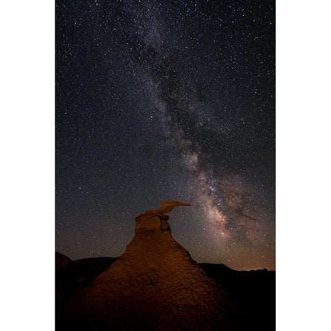 Are You There? Black Modern Wood Framed Art Print with Double Matting by Yuan, Lijuan