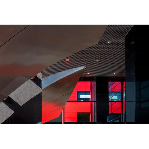 The Entrance With View On Neighbour Black Modern Wood Framed Art Print by Luycx, Theo