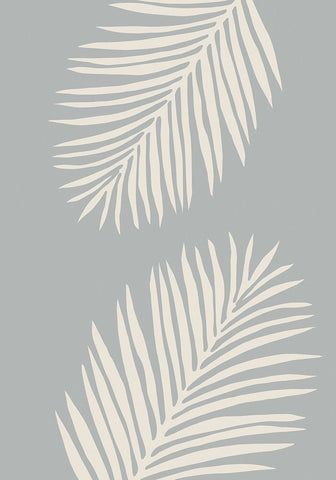 Leaves 008 White Modern Wood Framed Art Print with Double Matting by 1x Studio