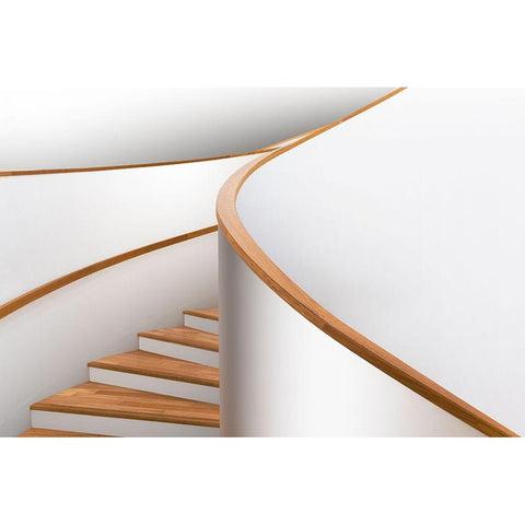 Mind Shapes Black Modern Wood Framed Art Print by Liu, Shuchuan