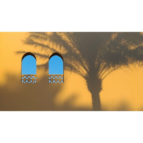 Palm Black Modern Wood Framed Art Print by Stepanov, Dmitry