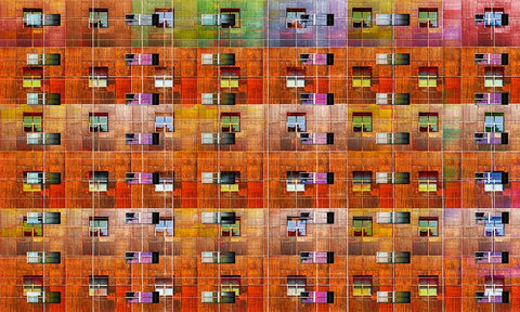 Embedded Windows White Modern Wood Framed Art Print with Double Matting by Domont, Jois