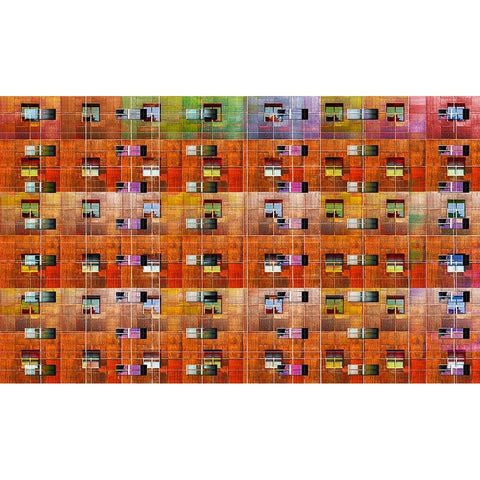 Embedded Windows White Modern Wood Framed Art Print by Domont, Jois