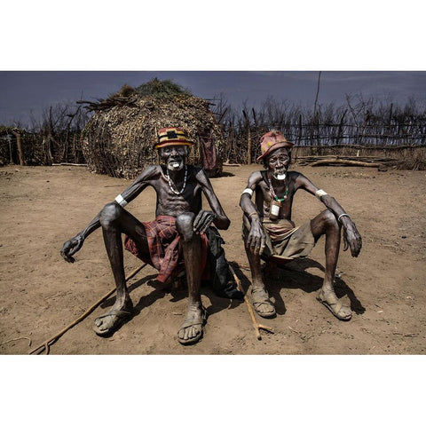 The Deserved Rest Black Modern Wood Framed Art Print by Perovich, Irene