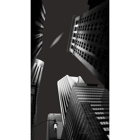 Bank Band White Modern Wood Framed Art Print by Lilizaimu, Cintia