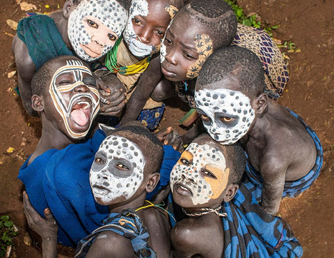 Having Fun White Modern Wood Framed Art Print with Double Matting by Wiener, Iris