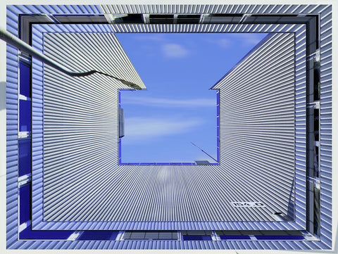 154 White Modern Wood Framed Art Print with Double Matting by Ferrari, Francesca