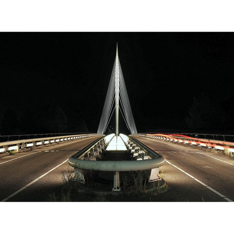 De Harp  In Hoofddorp -Werk Van Calatrava Gold Ornate Wood Framed Art Print with Double Matting by Agterhof, Piet