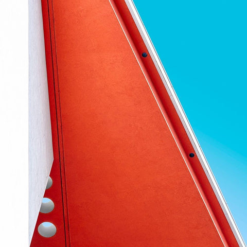 Air Holes White Modern Wood Framed Art Print by Van Son, Greetje