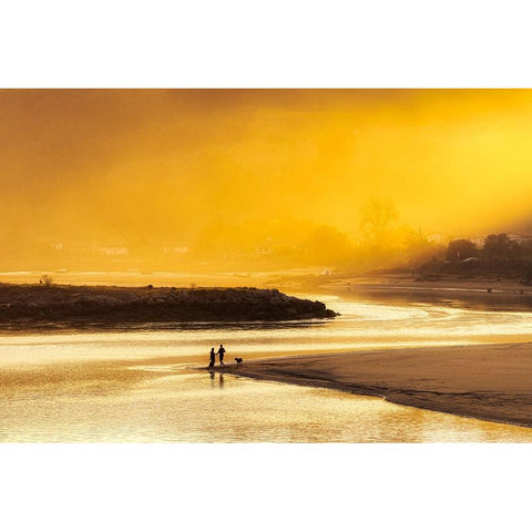 Perfec Day White Modern Wood Framed Art Print by Concepcion Alvarado, Jesus