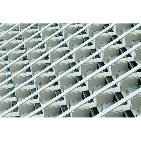 12Th Floor White Modern Wood Framed Art Print by Wilbers, Wiebe