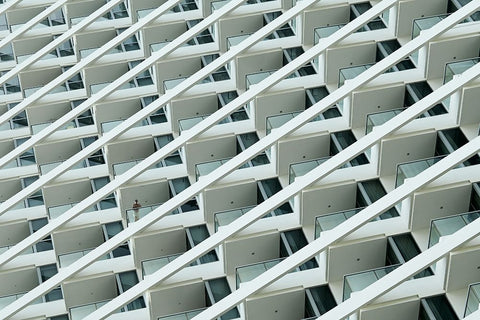 12Th Floor Black Ornate Wood Framed Art Print with Double Matting by Wilbers, Wiebe