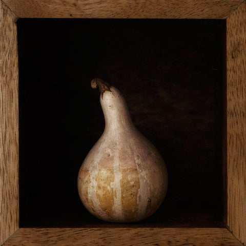 Gourd In A Box White Modern Wood Framed Art Print by Gronkjar, Lotte