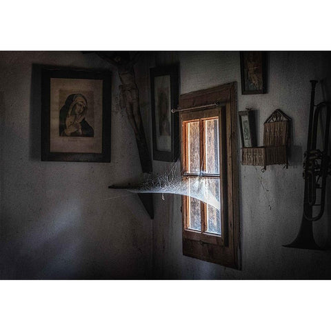 Past Time White Modern Wood Framed Art Print by Mihailowitsch, Pia