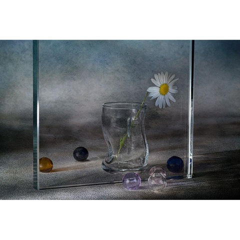 Autumn Miniature Black Modern Wood Framed Art Print with Double Matting by Kopcev, Igor