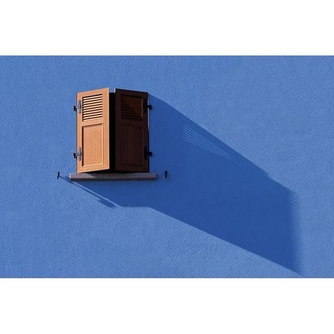 Long Shadow Black Modern Wood Framed Art Print with Double Matting by Marcel, Streiff