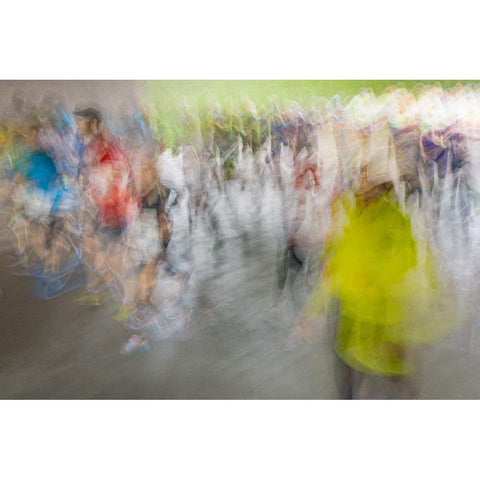 Marathon Black Modern Wood Framed Art Print with Double Matting by Ruckert, Stephan