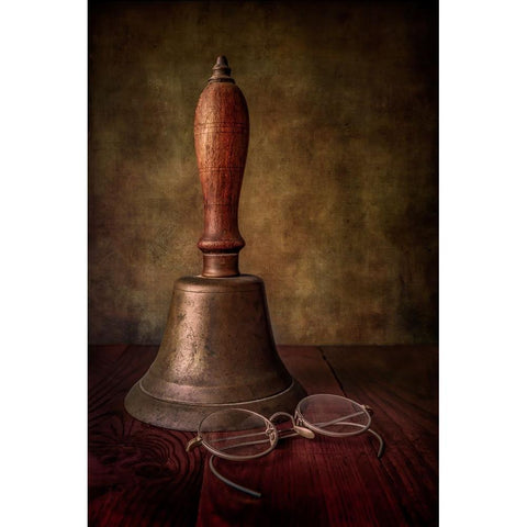 GrandpaS School Bell Black Modern Wood Framed Art Print by Berberich, Matthew