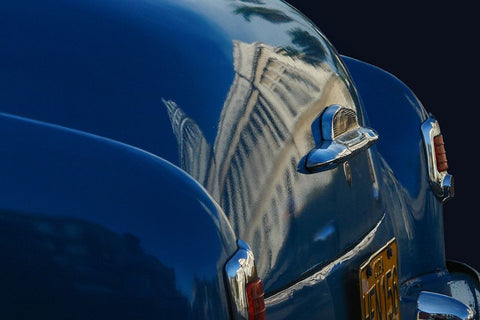 Reflection Black Ornate Wood Framed Art Print with Double Matting by CreativeArtSolution