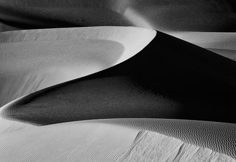 The Art Of Sand And Wind (6) White Modern Wood Framed Art Print with Double Matting by Qiu, Jenny