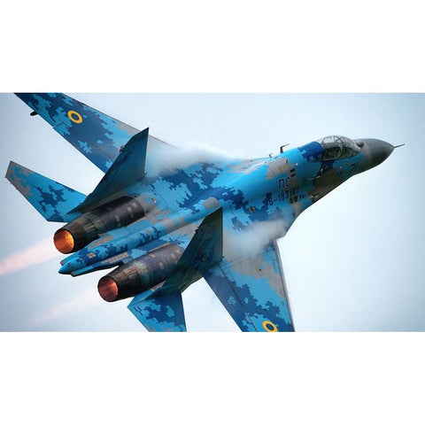 Afterburner Gold Ornate Wood Framed Art Print with Double Matting by Wrobel, Piotr