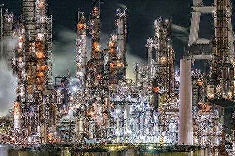 Untitled White Modern Wood Framed Art Print with Double Matting by Tetsurou, Kobayashi