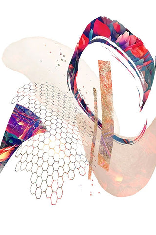 Boho art 13 Black Modern Wood Framed Art Print by Kulik, Rafal