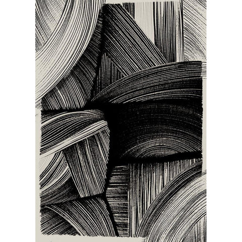 Straw No 1 Black Modern Wood Framed Art Print by Treechild