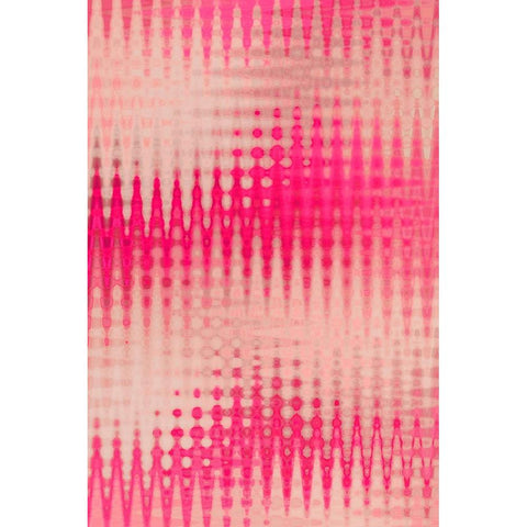 Pink Blurred Pattern White Modern Wood Framed Art Print by Treechild