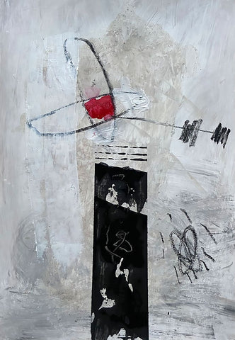 Fresh Start 2 Black Modern Wood Framed Art Print by Raposo, Afranio