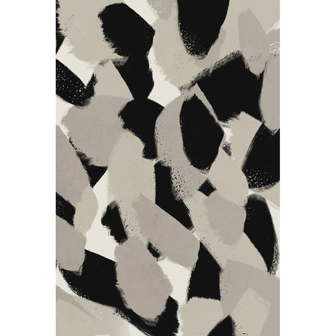 Big Stony Pattern White Modern Wood Framed Art Print by Treechild